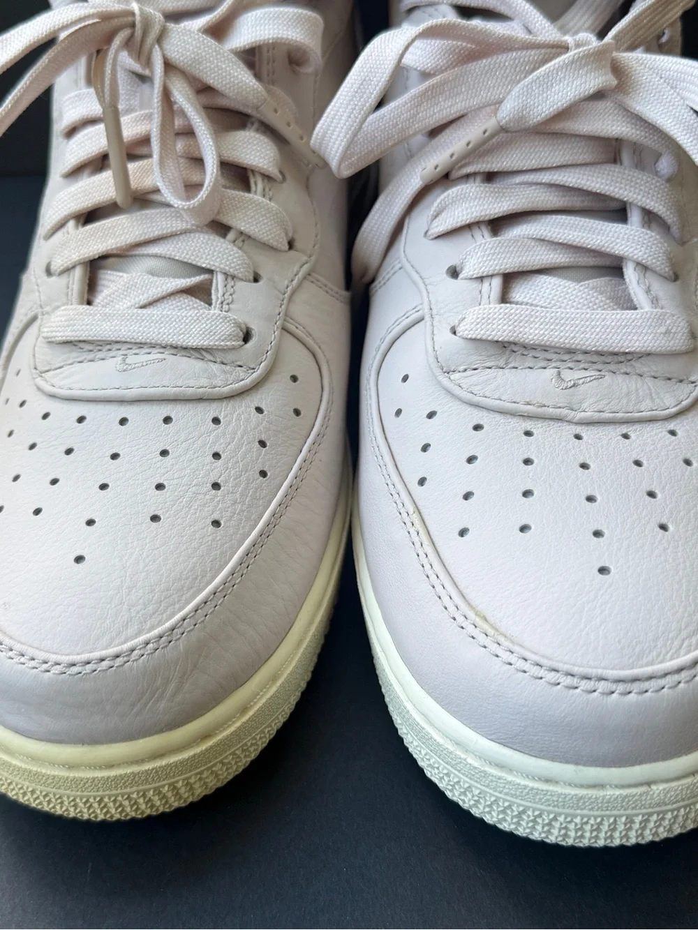Nike Air Force 1 Mid Retro PRM Jewel Silt Pink Leather Sneakers Men's 10-NO BOX